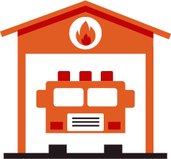 Notify firefighters of fires